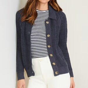 Garnet Hill - Maren Linen & Organic Cotton Cardigan